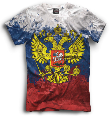 

Мужская футболка Триколор и герб