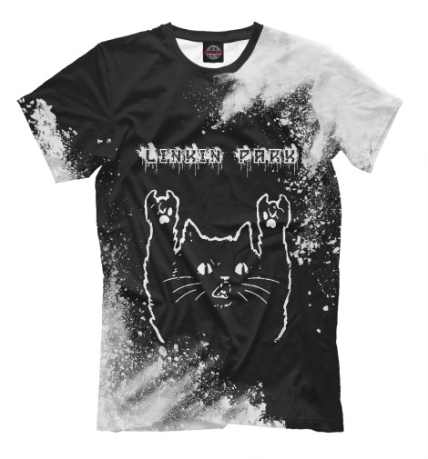 

Мужская футболка Linkin Park / Рок Кот