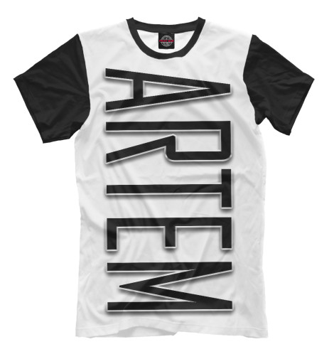 

Мужская футболка Artem-black