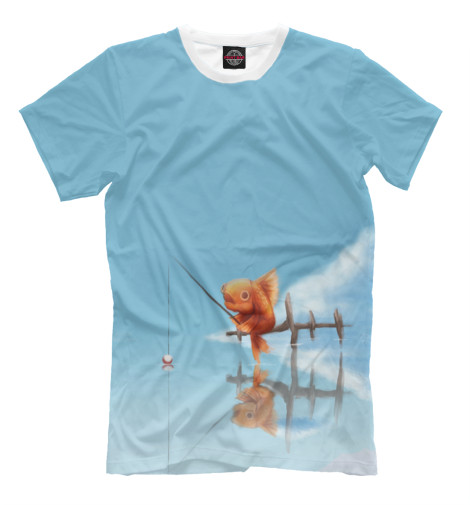 

Мужская футболка Рыба рыбачит