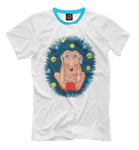 

Мужская футболка Йога-ёжик