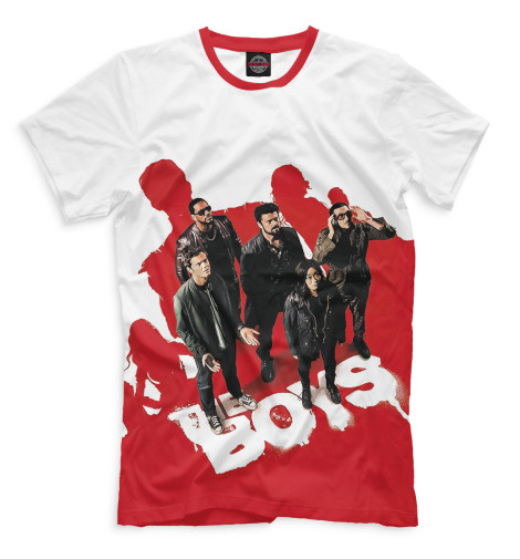 

Мужская футболка The boys Red