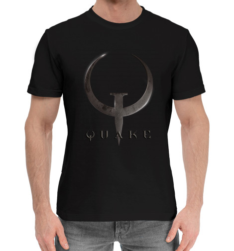 

Мужская хлопковая футболка Quake