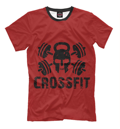 Мужская футболка Crossfit Skull, Кроссфит  - купить