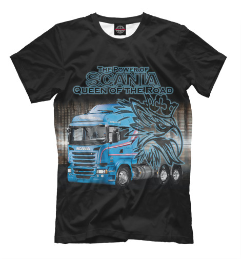 

Мужская футболка SCANIA королева дороги