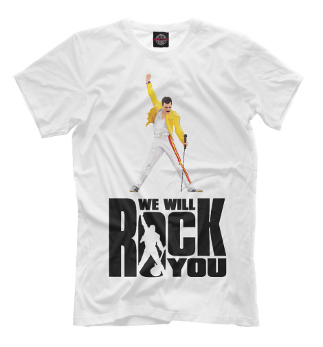 

Мужская футболка Queen we will rock you