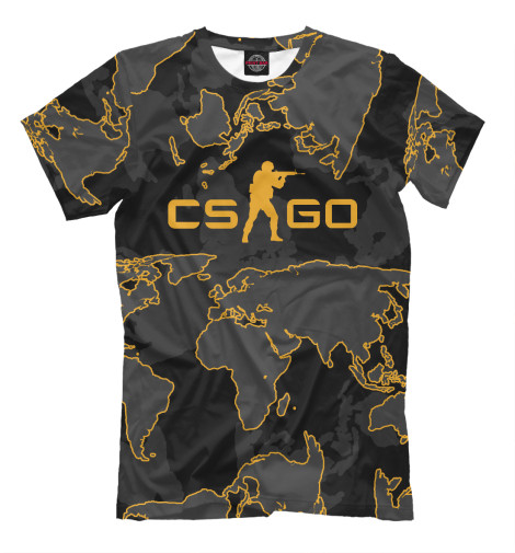 

Мужская футболка CS:GO - Карта Мира