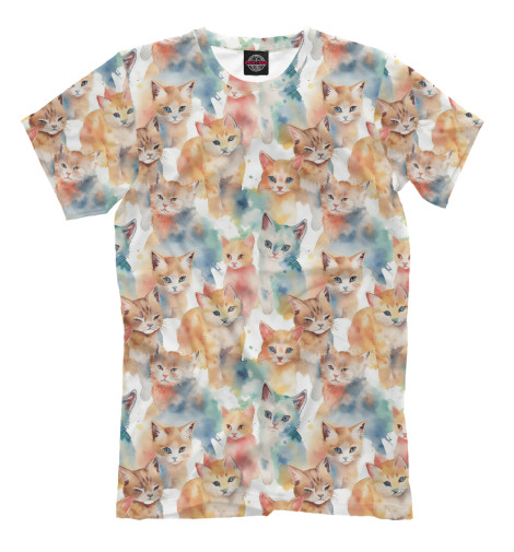 

Мужская футболка Акварельные котята