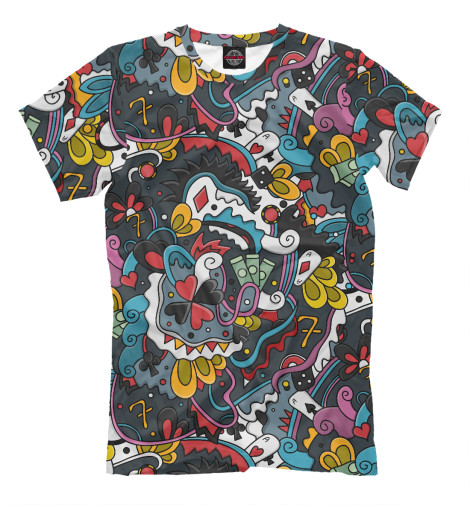 

Мужская футболка Покерный коллаж