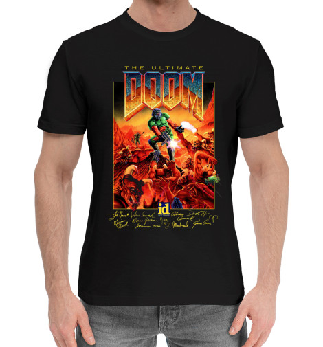

Мужская хлопковая футболка Doom
