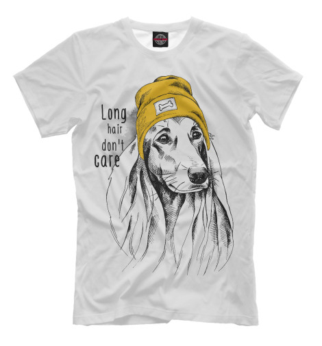 

Мужская футболка Long hair do not care