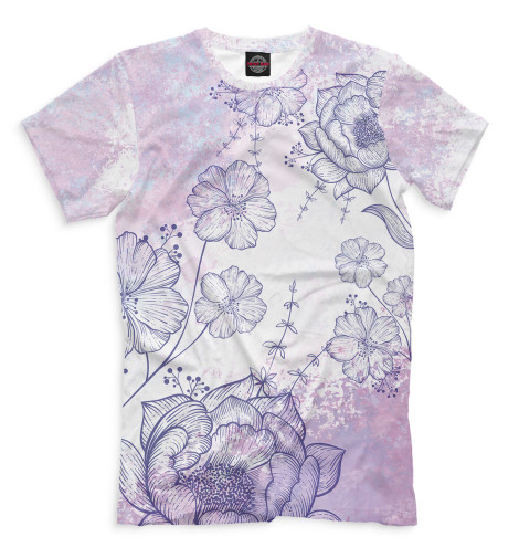 

Мужская футболка Цветы