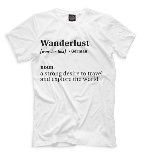 

Мужская футболка Wanderlust