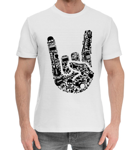 

Мужская хлопковая футболка Rock