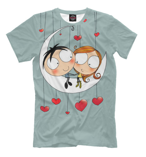 

Мужская футболка Влюбленные