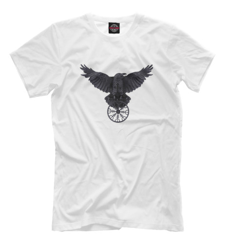 

Мужская футболка Ворон и Агисхьяльм