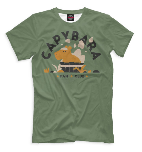

Мужская футболка Capybara fan club