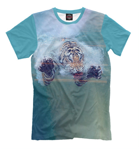 

Мужская футболка Ныряющий тигр