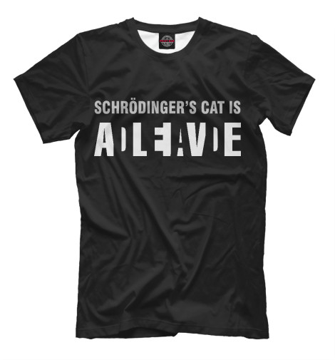 

Мужская футболка Schrodinger's Cat