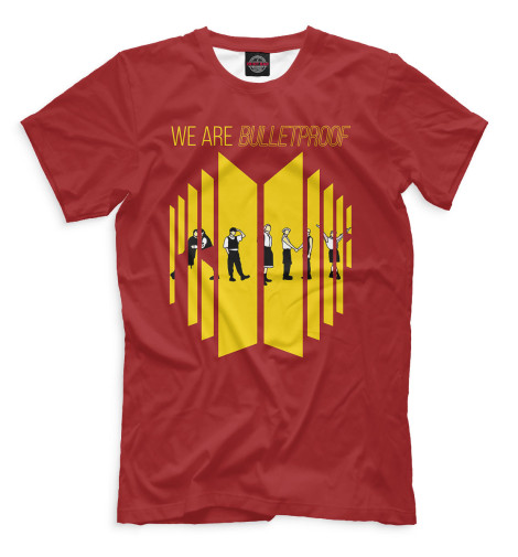 

Мужская футболка WE ARE BULLETPROOF красный