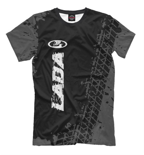 

Мужская футболка LADA Speed Tires на темном