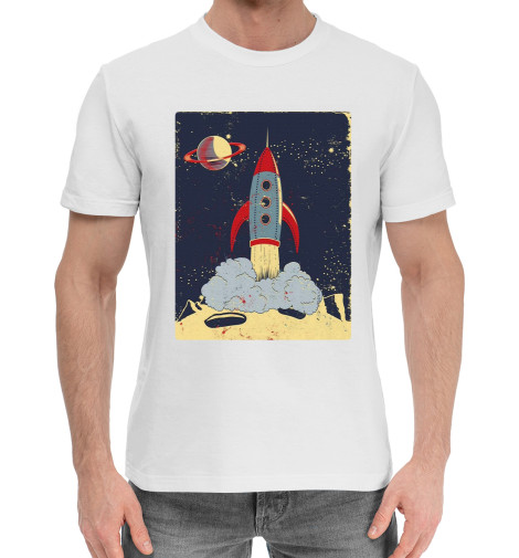 

Мужская хлопковая футболка Космос