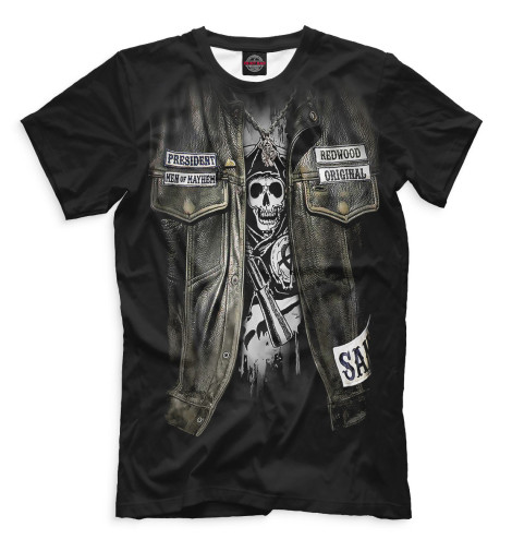 

Мужская футболка Мотокуртка