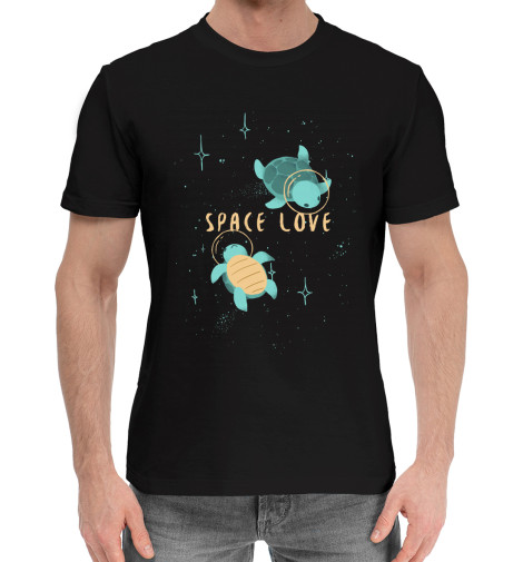 

Мужская хлопковая футболка Space love