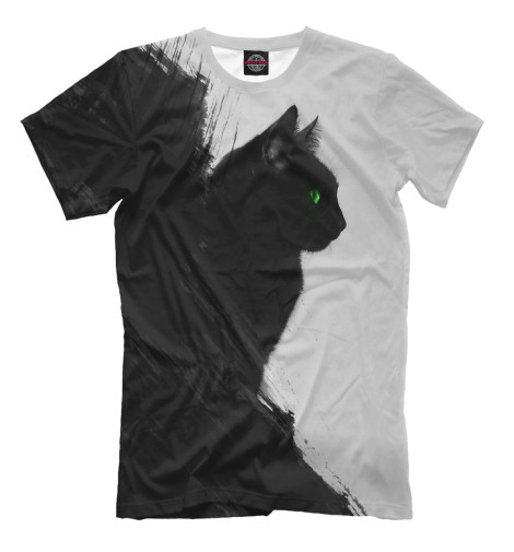 

Мужская футболка Чёрный кот