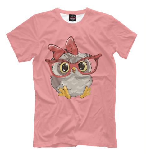 

Мужская футболка Милая совушка в очках