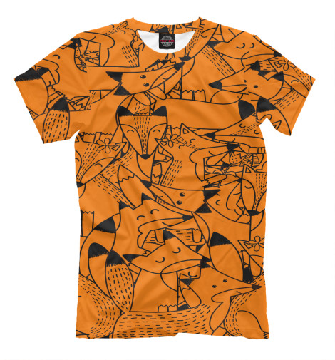 

Мужская футболка Лисички Pattern