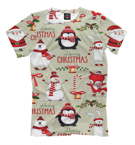 

Мужская футболка Christmas