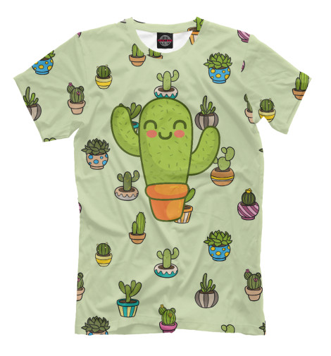 

Мужская футболка Веселый кактус