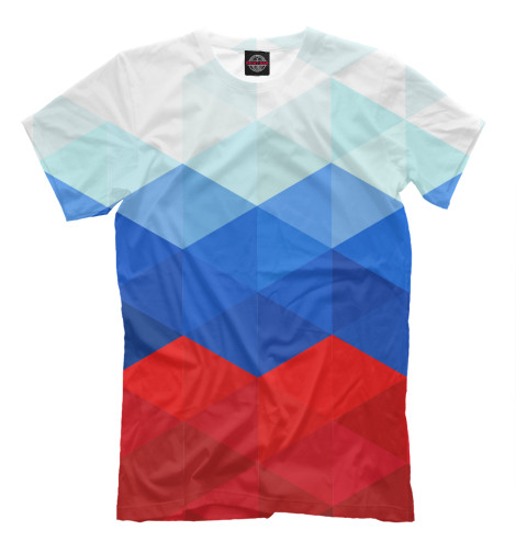 

Мужская футболка триколор