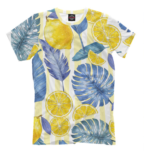 

Мужская футболка Монстера и лимоны