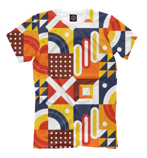 

Мужская футболка Pattern - blue and orange