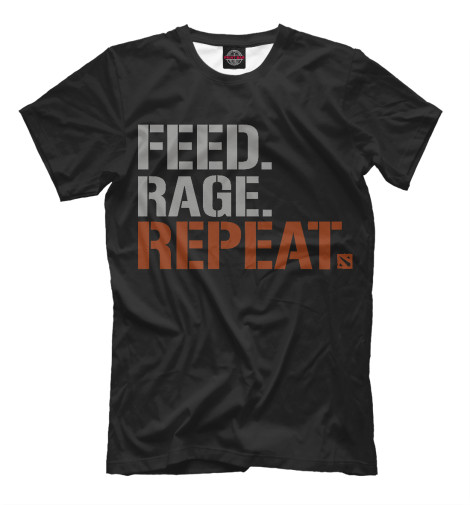 

Мужская футболка Feed Rage Repeat