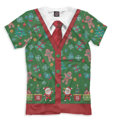 Мужская футболка Рубашка, Ugly Christmas  - купить