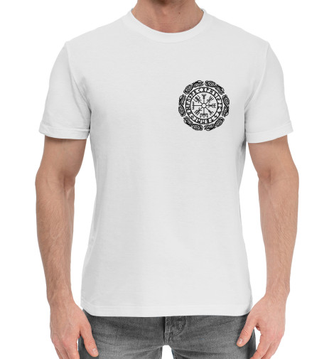 

Мужская хлопковая футболка Компас по жизни Вегвизир