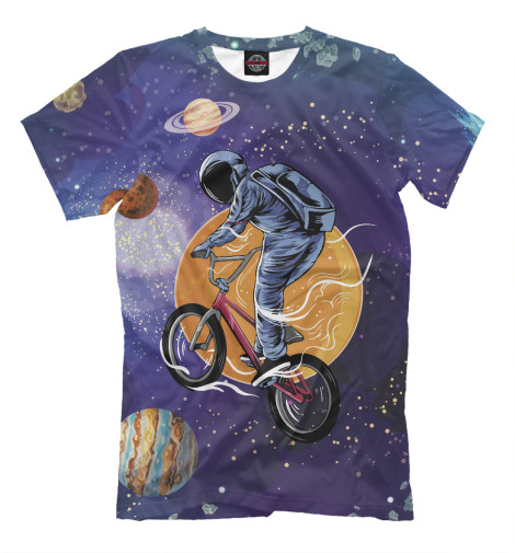 

Мужская футболка Space bicycle