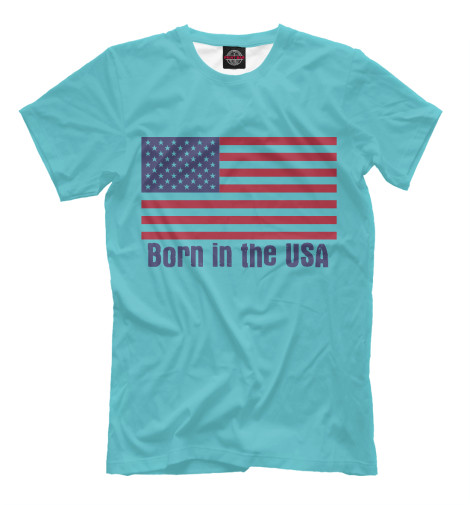 

Мужская футболка Born in the USA