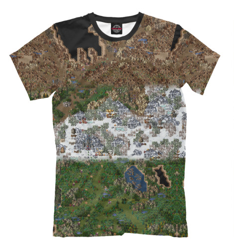 

Мужская футболка Heroes of Might and Magic 3 Карта