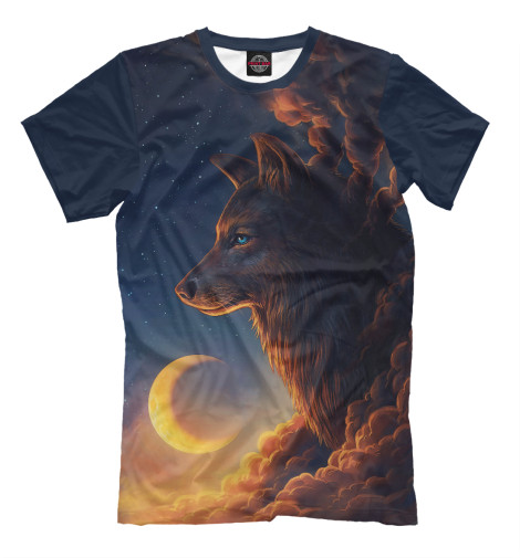 Мужская футболка Волк Арт, Волки  - купить
