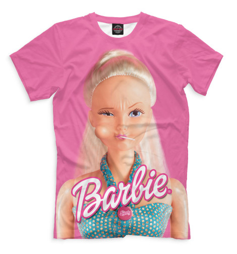 

Мужская футболка Барби с чупачупсом