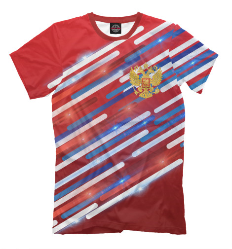 

Мужская футболка Россия триколор