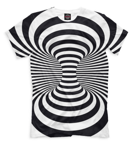Мужская футболка Optical illusion, Авторские дизайны  - купить