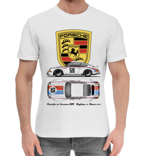 

Мужская хлопковая футболка Porsche 911 Carrera