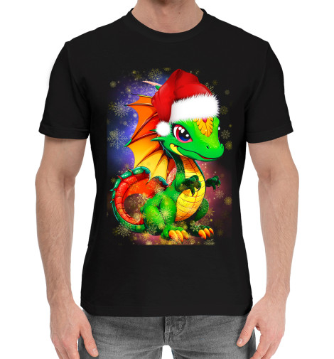 

Мужская хлопковая футболка Дракон