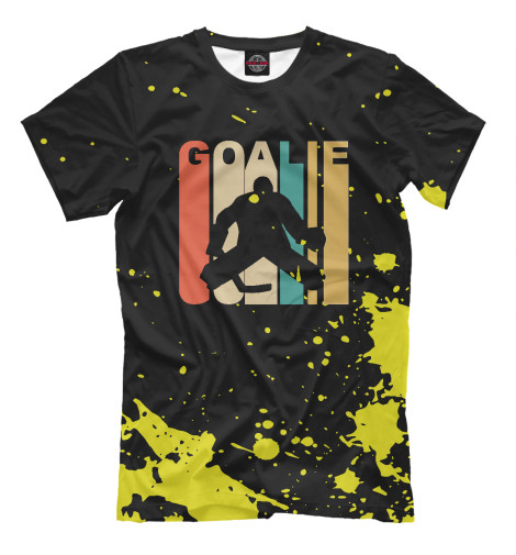 

Мужская футболка Retro 1970's Hockey Goalie