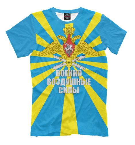 

Мужская футболка ВВС РОССИИ (лучи)